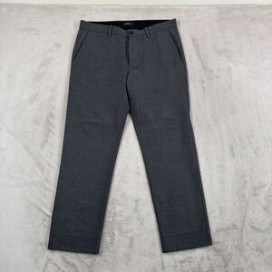Theory Zaine Gearheart Stretch Wool Trouser Pants in Heather Grey Men 33x27